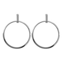 Pendientes Rue des Mille Mujer REBELLE in Plata Zirconia ORZ-008 CERC RH - ORZ-008 CERC RH